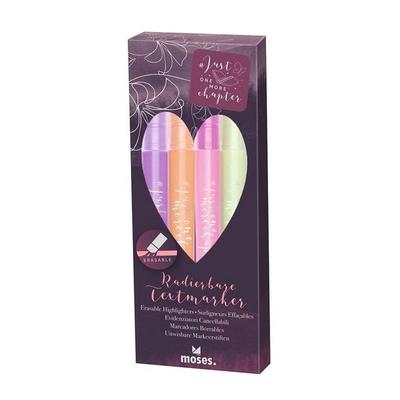 Just One More Chapter Radierbare Highlighter 4er Set