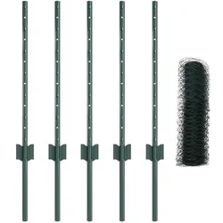 vidaXL, Gartenzaun, Heinsenhof (5 cm Maschenbreite)