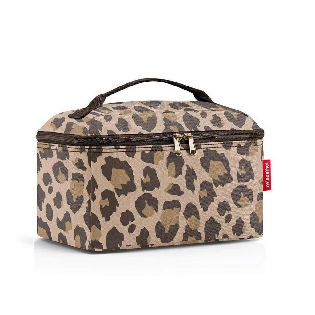 Reisenthel Kosmetiktasche Beautycase leo macchiato, Braun, Schwarz, Kunststoff, Textil, 27x18x17 cm, Freizeit, Wellness, Körperpflege, Kosmetik