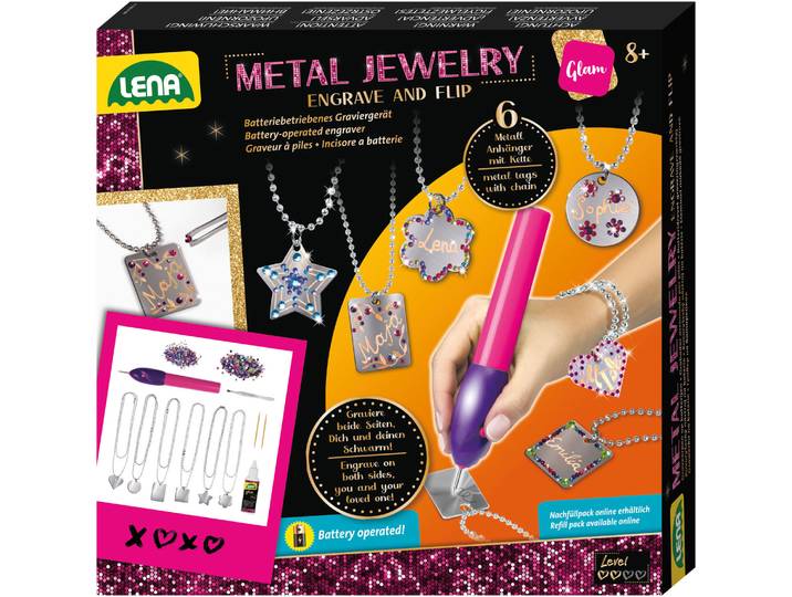Kreativset LENA Metal Jewelry , bunt, Kreativsets, Kinder, Metall, Kreativset