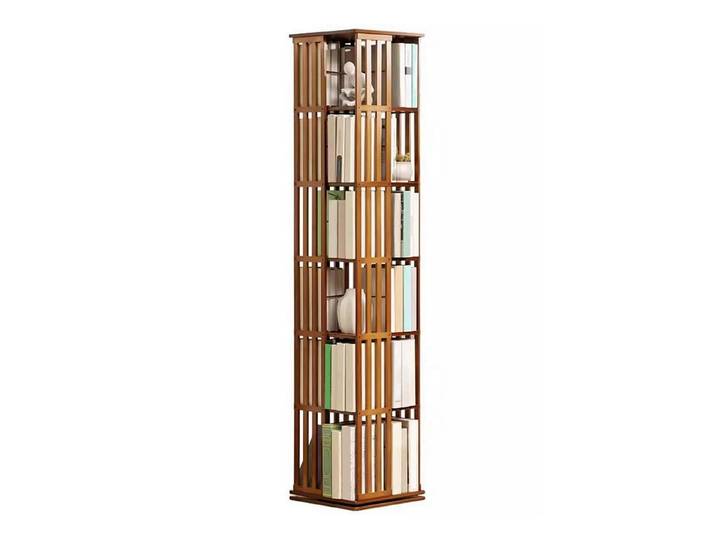 LuxusKollektion Drehregal Drehregal Bambus 6 Ebenen Braun, 1-tlg.