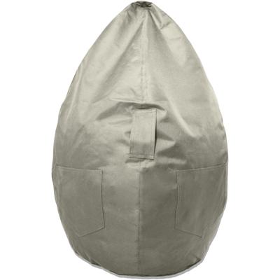 Sitzsack KINZLER "Kimi small", grau, B:65cm H:110cm, Polyester, Sitzsäcke, Sitzsack, Uni Farben, mit Taschen & Tragegriff, Outdoor geeignet, Kinderzimmer