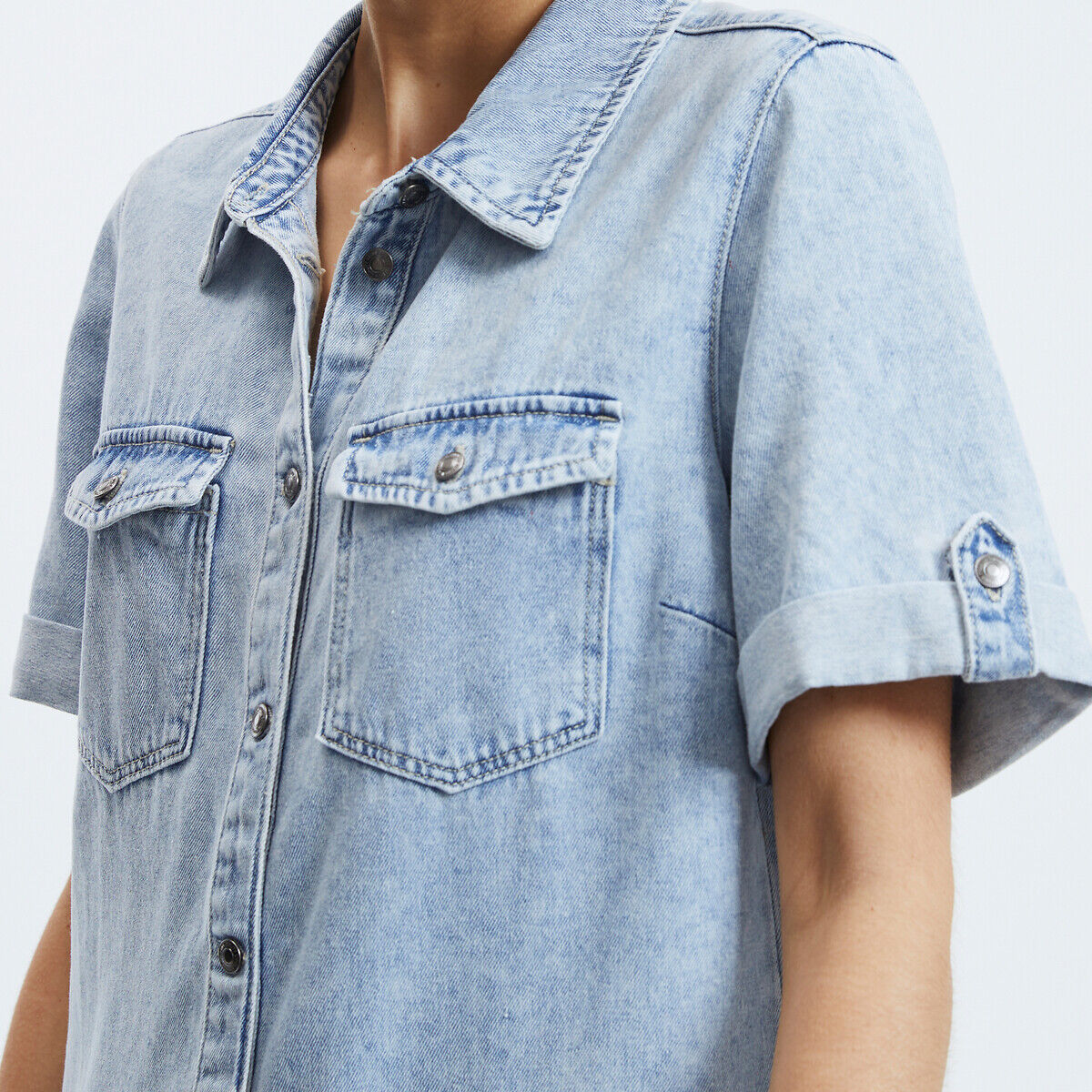 VERO MODA Robe chemise en jean