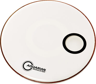 Aquarian "18" Regulator White Bass Drum" Weiß