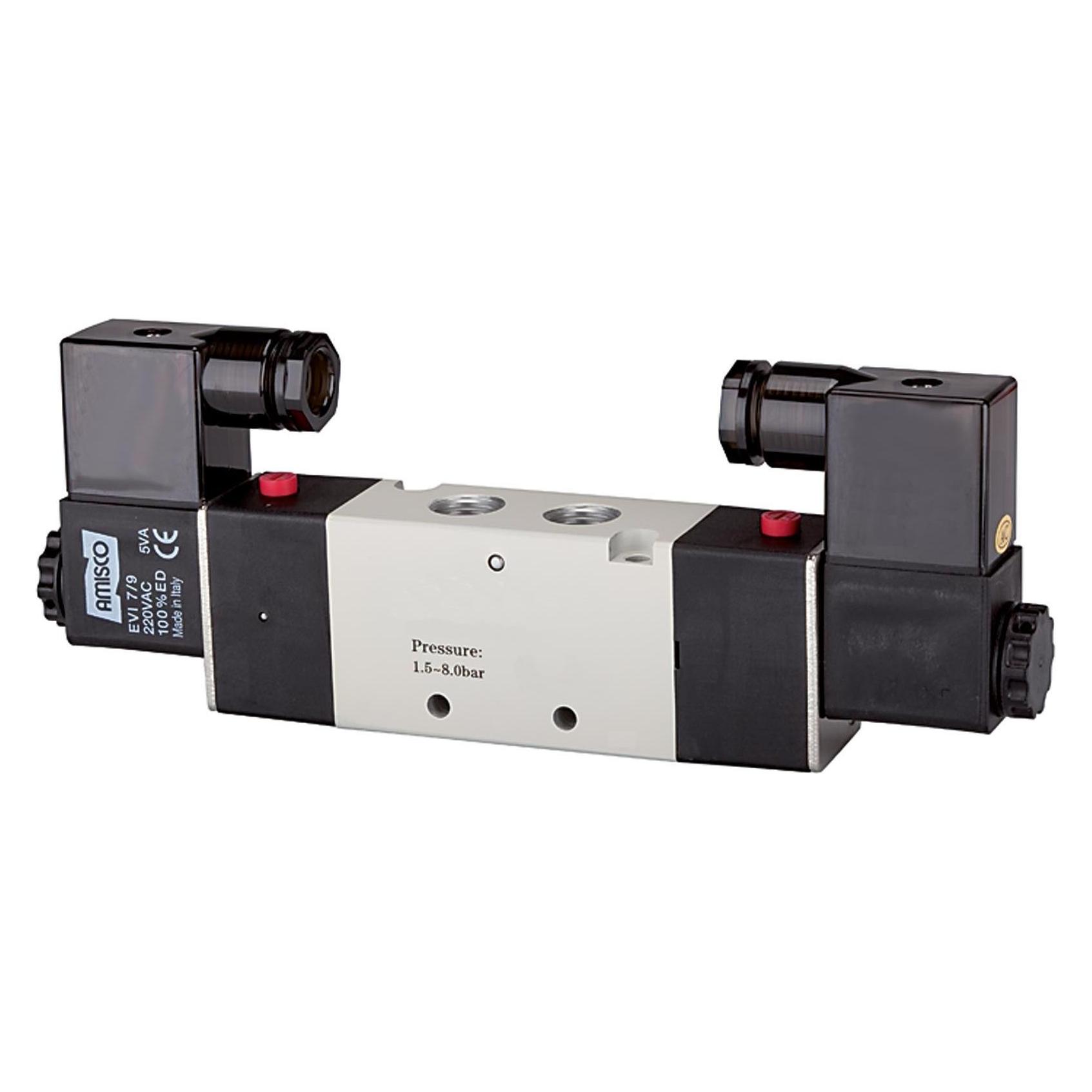Riegler 5/2-Wegeventil elektropn. "4V" bist., G 1/8, 230V 50 Hz, 500l/min (517.2301)