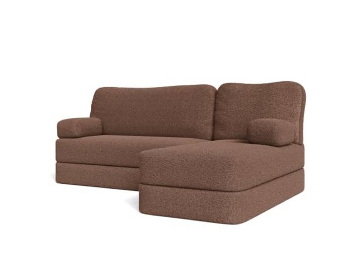 Masseno Schaumstoff-Ecksofas SABI mit Schlaffunktion, Modulares Schlafsofa aus Schaumstoff, Klappbares Bodensofa, Boneless, Ohne Montage - Braun, Quelle 25