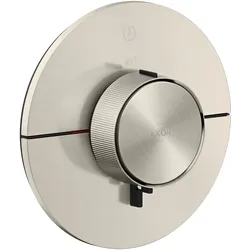 hansgrohe AXOR ShowerSelect ID Thermostat, Unterputz, rund, 1 Verbraucher, 36756800, Farbe: Edelstahl-Optik