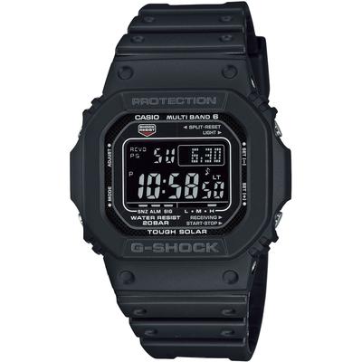 Funkchronograph CASIO G-SHOCK, schwarz (schwarz, schwarz, schwarz), Armbanduhren, Herren, schwarz, Solaruhr, Armbanduhr, Herrenuhr,digital,bis 20bar wasserd.Resinarmband