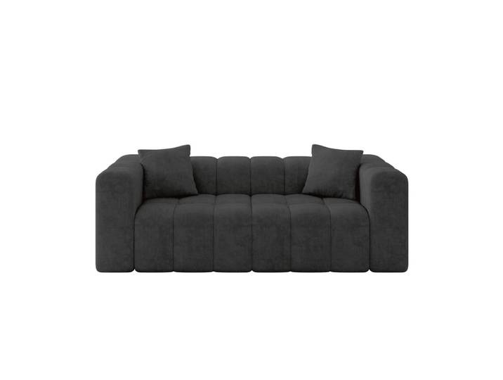 SOFA 2-Sitzer DONY-2 232x90x71 cm Dunkelgrau Samt