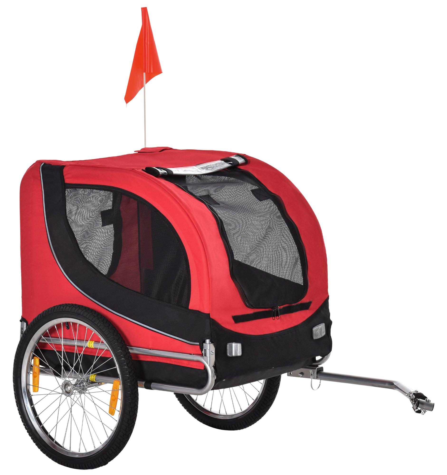Fahrradanhänger für Hunde - Hundeanhänger - Hundeanhänger für Fahrräder - Hundeanhänger - Hunde-Buggy - Tragfähigkeit bis zu 20 kg