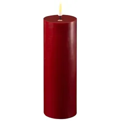 Stumpenkerze LED bordeaux 5 x 15cm