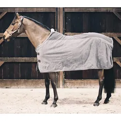 Abschwitzdecke KY Fleece Rug Heavy grau 125