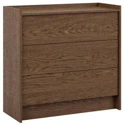 KOMMODE Japandi Dunkles Holz