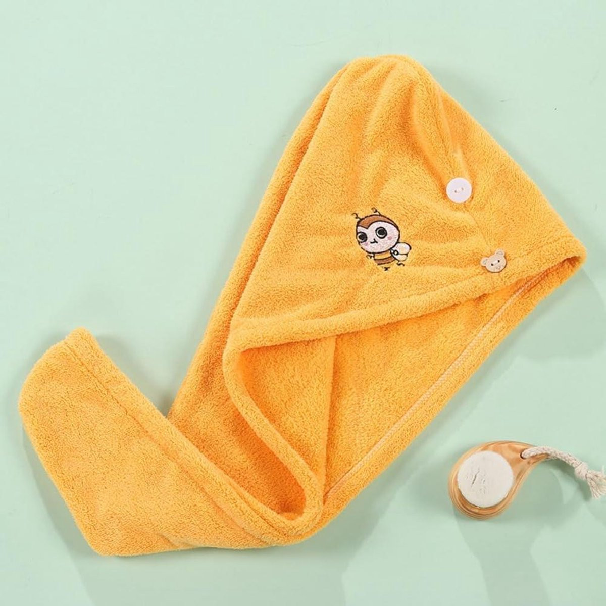 Microvezel Haar Turban voor het Drogen van je Haar - Super Absorberend - Wit