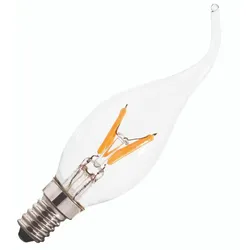 Bailey | LED-Kerzenlampe mit Spitze | Kleine Fassung E14 | 3W Dimmbar