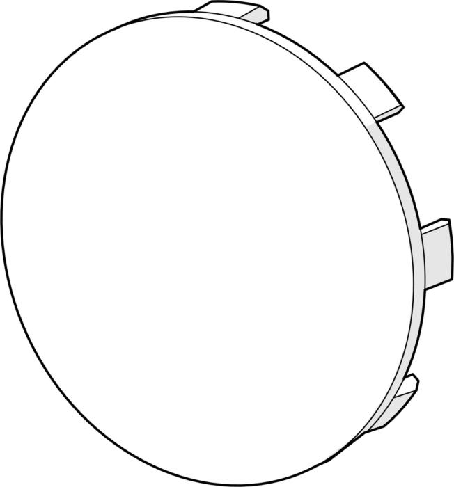 Hansa Griffdeckel chrom 59913850
