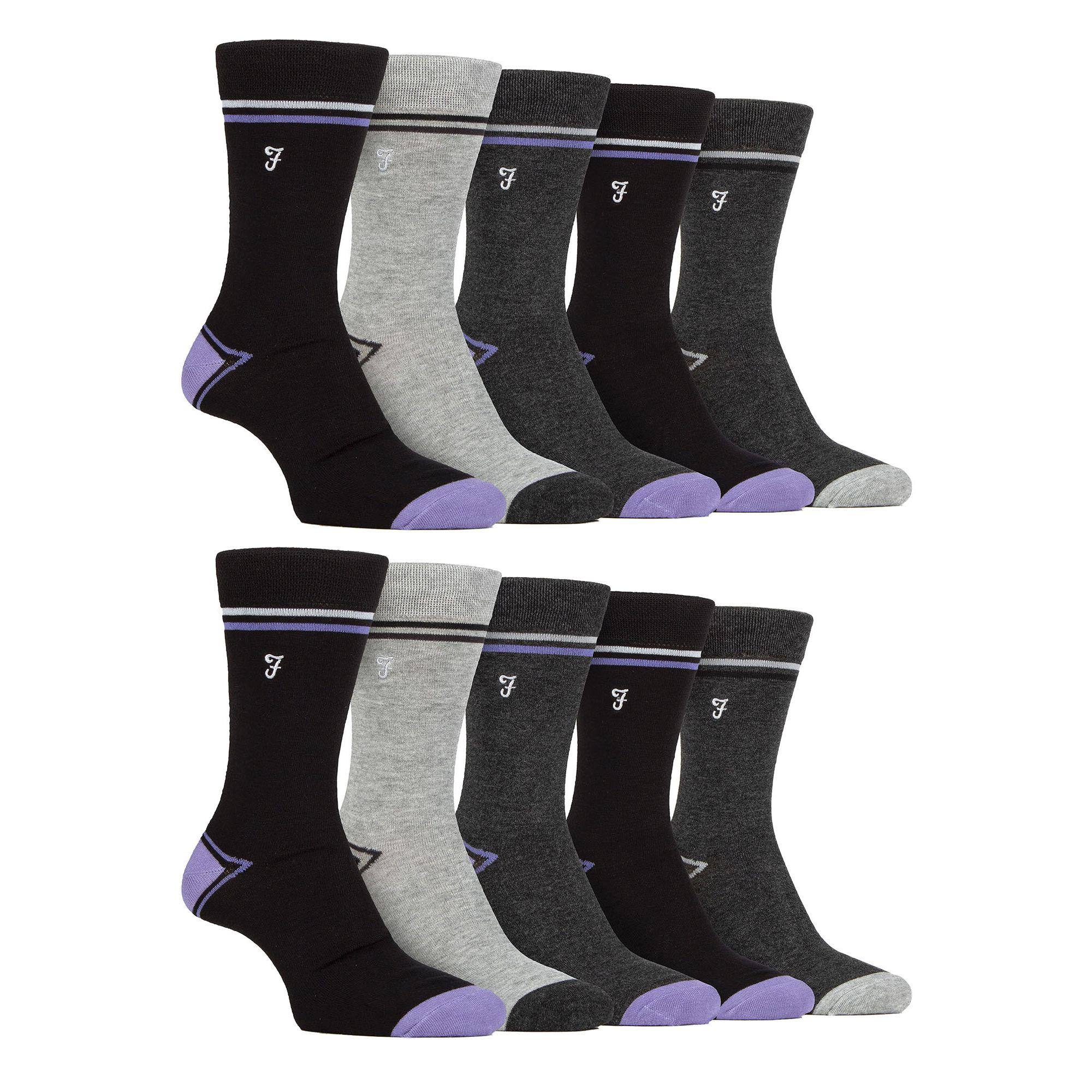 Heren 10-pack Heldere Bamboosokken