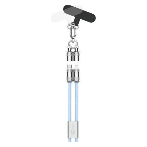 Ansmann Lanyard Kabel USB Typ-C zu Lightning 120cm / blau (1.20 m, 27 W) (1700-0194)