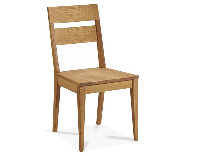 HILKO Esstischstuhl, Material Massivholz, Eiche, lackiert