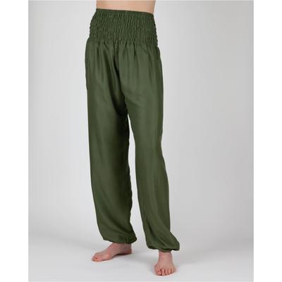 Haremshose PAIGH, Damen, Gr. XL, EURO-Größen, grün, 100% Viskose, unifarben, lang, Hosen Haremshose, in bequemem, lockerem Schnitt