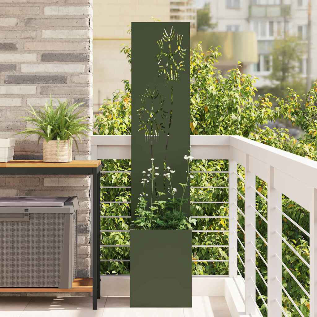 Latitude Run Planter Box Olive Green 140cm H x 32cm W x 32cm D