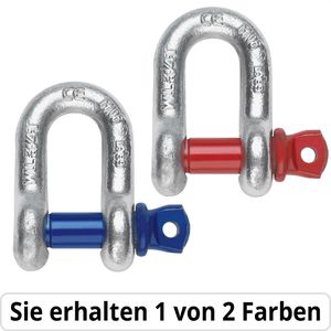 Braun-GmbH Schäkel 75221-13SB, 1500kg, Ø 11mm, gerade Form, Stahl hochfest, feuerverzinkt