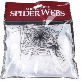 Uplift Picks Stretchable White Spider Web Halloween Decoration white