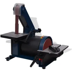 vidaXL, Schleifmaschine + Poliermaschine, Bandschleifer Tellerschleifer 300 W (Bandschleifer, Tellerschleifer)