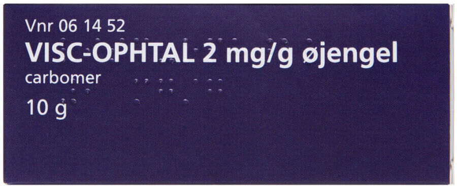 Orifarm Visc-ophtal 2 mg/g 10 g Øjengel