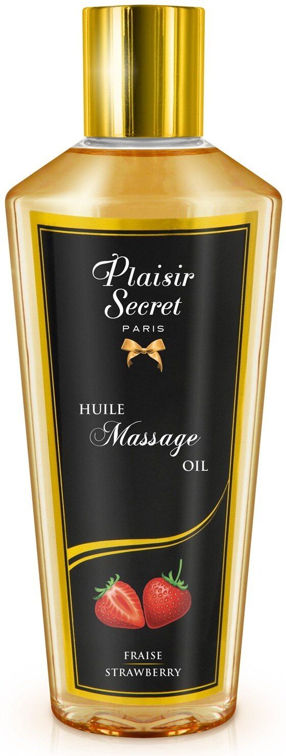 Plaisirs Secrets Huile de massage sèche fraise 250ml