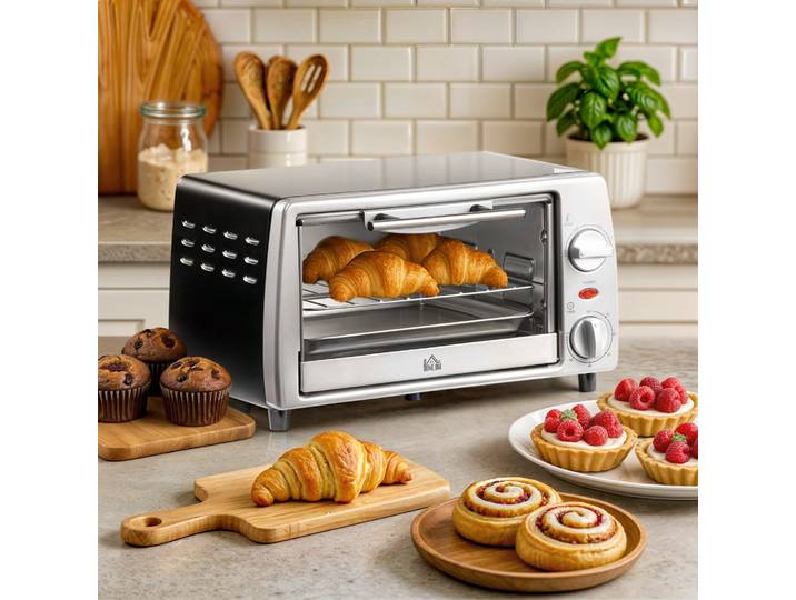 HOMCOM Mini Four 10L Température Réglable avec Minuteur