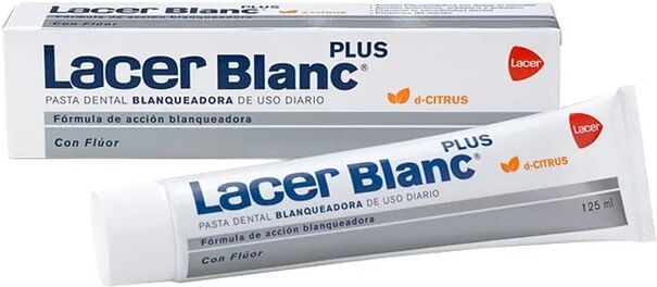 Lacer Blanc Plus Pasta de Dentes Branqueadora Cítrica 125 ml Cítrico