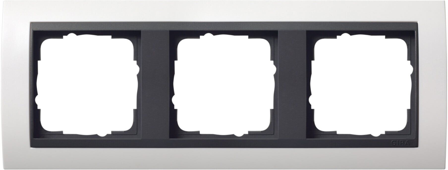 Gira Abdeckrahmen 3f. bruchsicher anthrazit ZL 021307)
