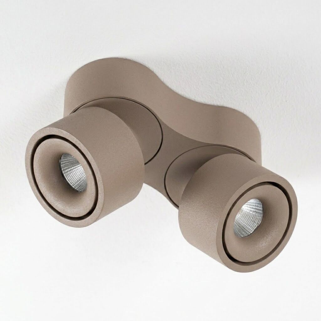 KS Verlichting Ole 2 Opbouwspot Champagne