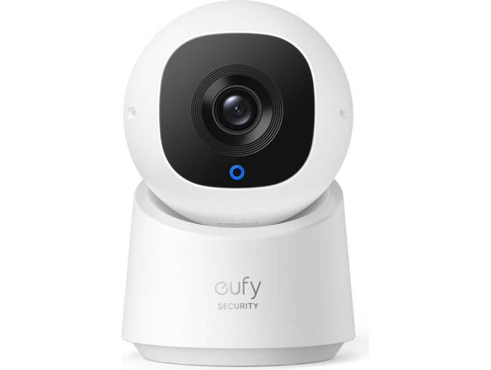 Caméra de surveillance d'intérieur eufy C220\, résolution 2K\, panoramique et inclinaison à 360°\, IA\, audio bidirectionnel