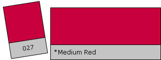 Lee Colour Filter 027 Medium Red Medium Red