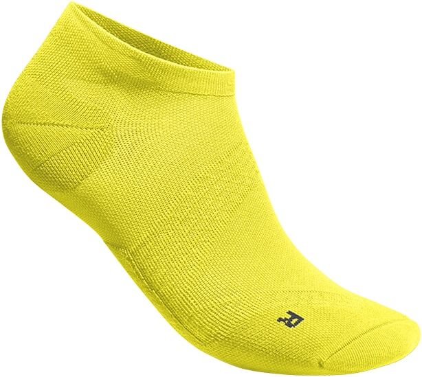 Laufsocken BAUERFEIND "Run Ultralight Socks", Damen, Gr. 35-37, gelb (lemon gelb1), Polyamid, unifarben, Socken Laufsocken, leichtes, mittellanges Design, ultradünnes Gestrick, verstärkte Ferse