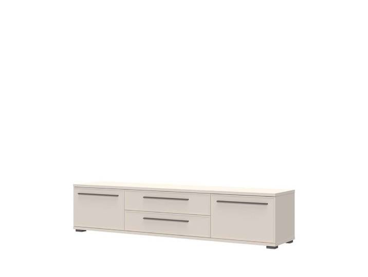 TV-Board GOODPRODUCT Opera TV-Lowboard, TV-Kommode, TV-Schrank, TV-Unterschrank, TV-Möbel , weiss (cashmere farbe), B:201cm H:46cm T:46cm, Holzwerkstoff, MDF, Sideboards, TV-Board, UV lackiert, Soft Close Funktion, Höhenverstellbare Füsse