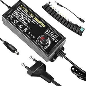 Lustrens Universele Voedingsadapter 3 V-24 V, 72 W, 3 A, Verstelbaar