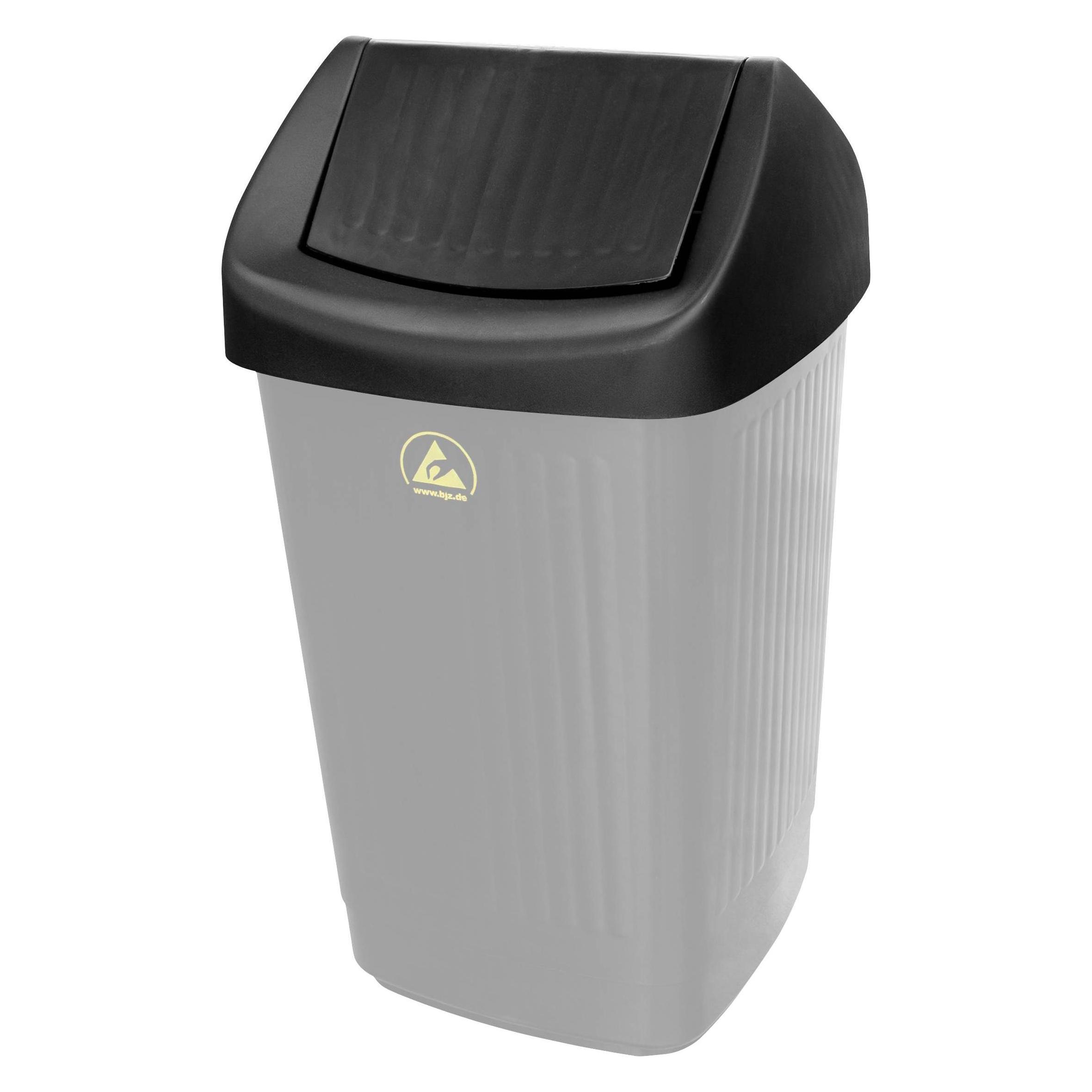 BJZ A-6981 ESD Schwingdeckel (B x H x T) 365 x 174 x 365 mm Kunststoff Schwarz (A-6981)