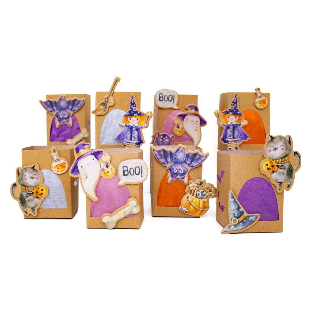 Papierdrachen Windlichter Halloween - Set 01 (B301-003-001)