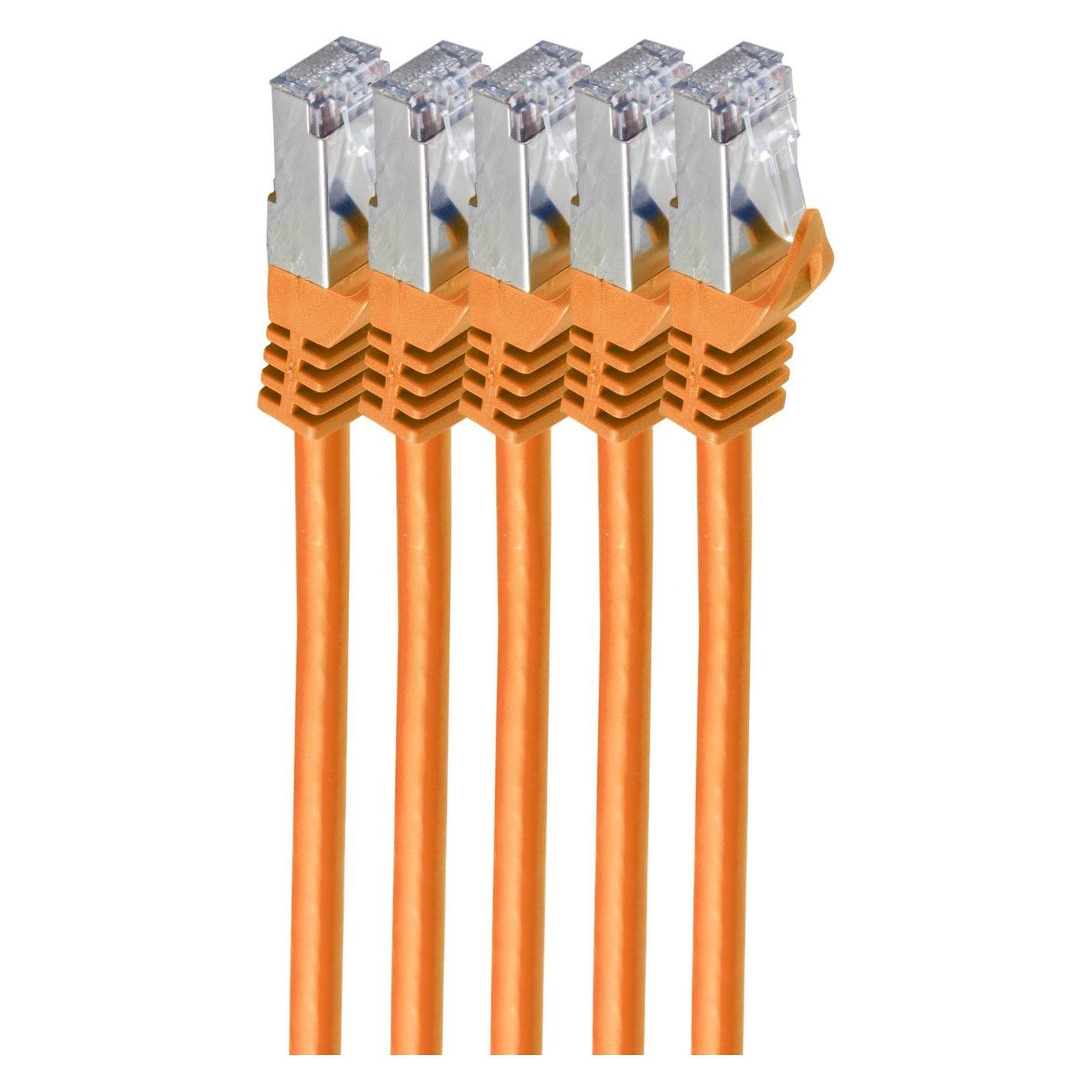 Shiverpeaks BS75515-O-SET5. Kabellänge: 5 m, Kabelstandard:Cat.7 Rohkabel, Kabelschirmung: S/FTP (S-STP), Anschl (S/FTP, CAT7, 5 m) (BS75515-O-SET5)