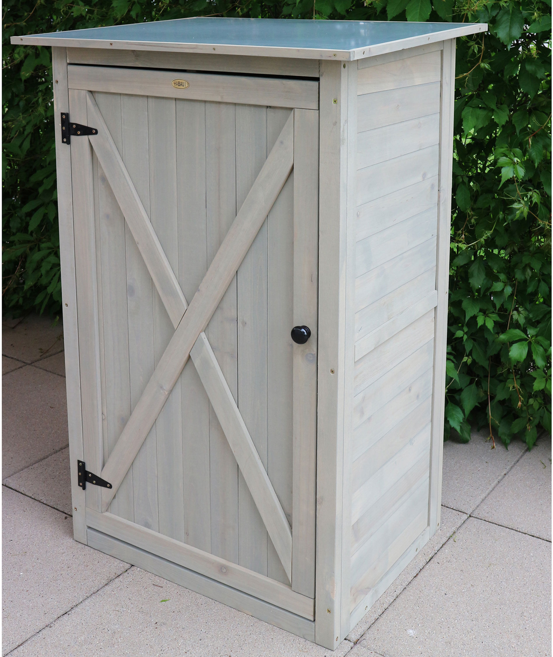 HABAU Gartenschrank »Benno«,  76 x 56 x 117 cm, grau
