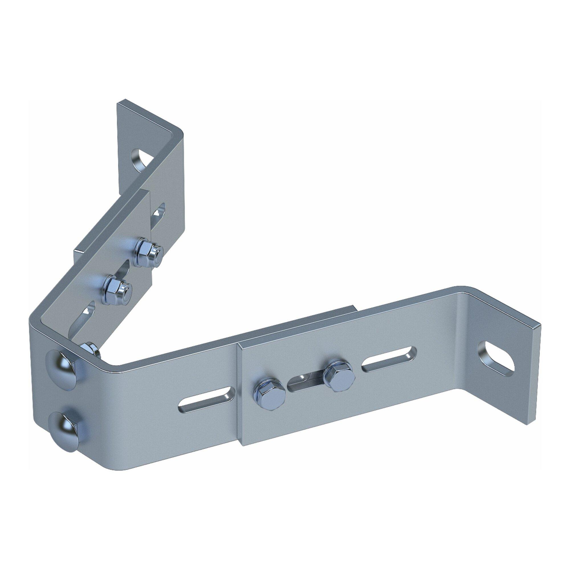 ZARGES Wandanker, verstellbar 120 - 180 mm Edelstahl (47558)