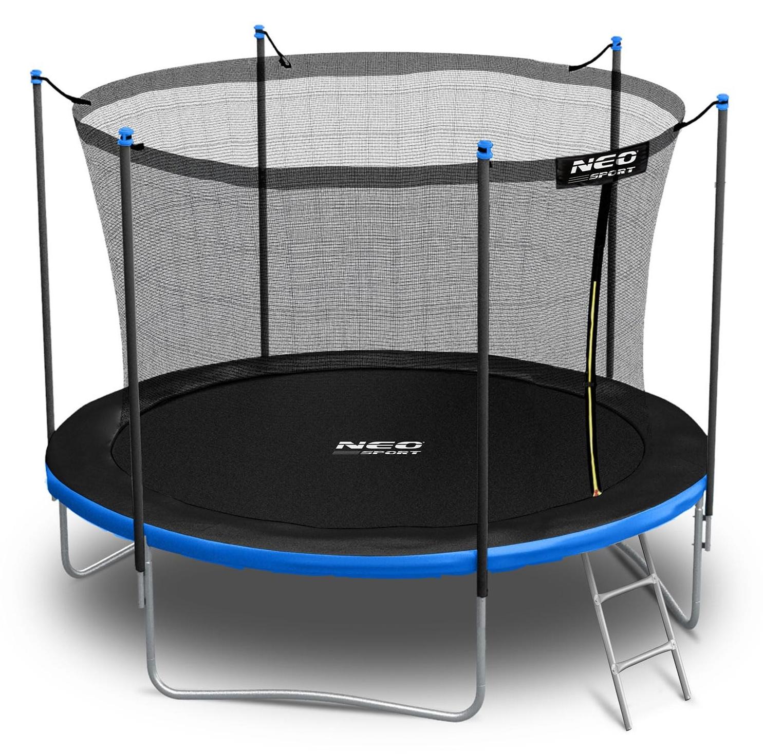 Gartentrampolin - Trampolin mit 252 cm Durchmesser - Sicherheitsnetz - Inklusive Leiter - Maximale Belastung: 150 kg - Für den Garten