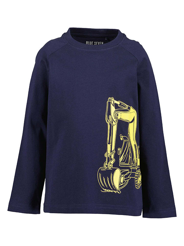 Blue Seven Longsleeve in Dunkelblau - 122