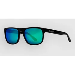 Horsefeathers Keaton Gloss Black Sonnenbrille mirror green Gr. Uni