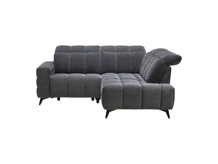 Wohnlandschaft Chenille Dunkelgrau