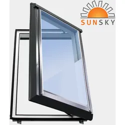 Ausstiegsfenster Dachausstieg Kunststoff „SUNSKY - der Dachausstieg“ mit Eindeckrahmen für Warmdach