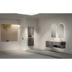 Fiora Unterschrank 1 Tür rechts Classic Simple Liso Listello 400x501x500 ULCLLMERP00D